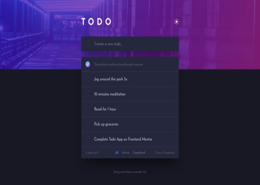 Todo list project